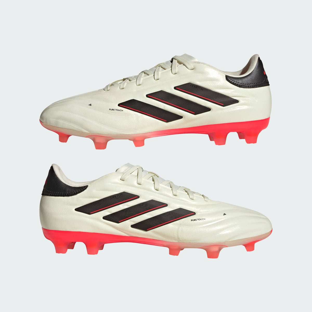 adidas Men's Copa Pure Ii Pro Fg 'Ivory Core Black Solar Red' Sneakers