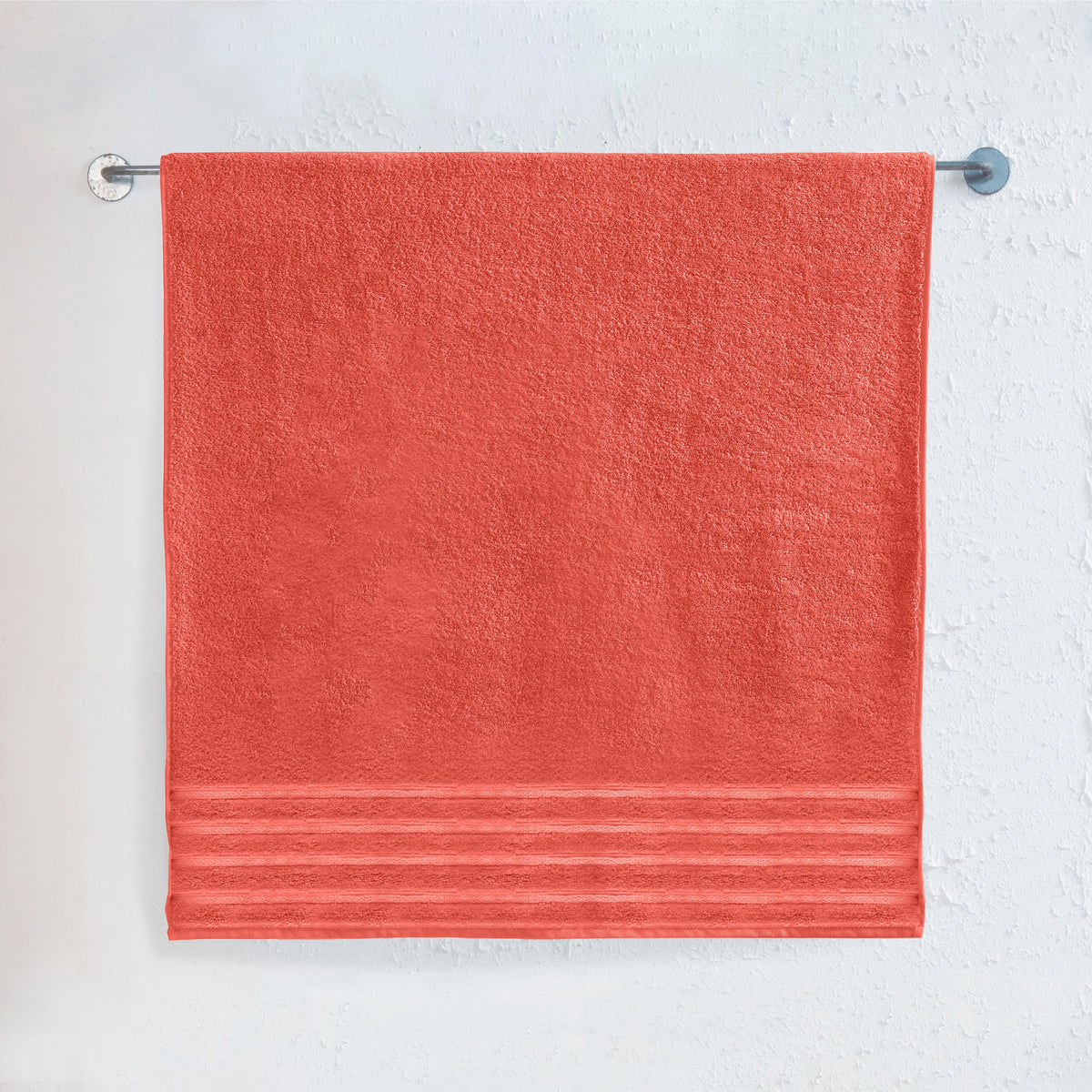 Elegant Comfort 1-Piece Premium Turkish Cotton 4 Lines Stripe Jumbo Towel, 35x 70 inch