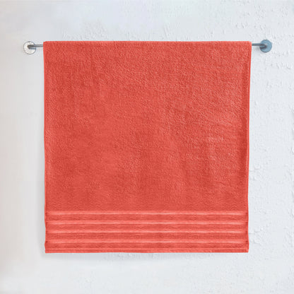 Elegant Comfort 1-Piece Premium Turkish Cotton 4 Lines Stripe Jumbo Towel, 35x 70 inch