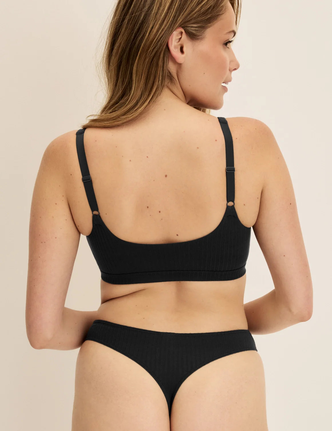 Cotton Rib Scoop Bralette - Last Call