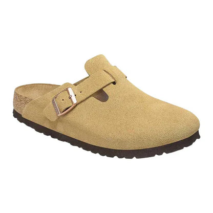 Birkenstock Boston Soft Footbed Suede Leather Clogs
