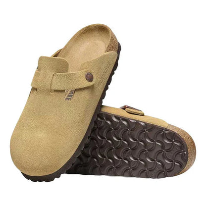 Birkenstock Boston Soft Footbed Suede Leather Clogs