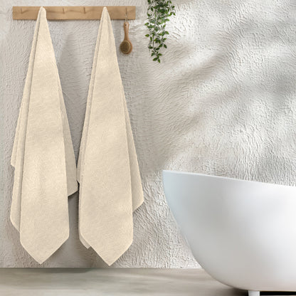 Elegant Comfort 2-Pack Premium Turkish Cotton Braided Bath Towel Set, 27 x 54 inch