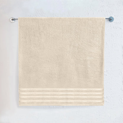 Elegant Comfort 1-Piece Premium Turkish Cotton 4 Lines Stripe Jumbo Towel, 35x 70 inch