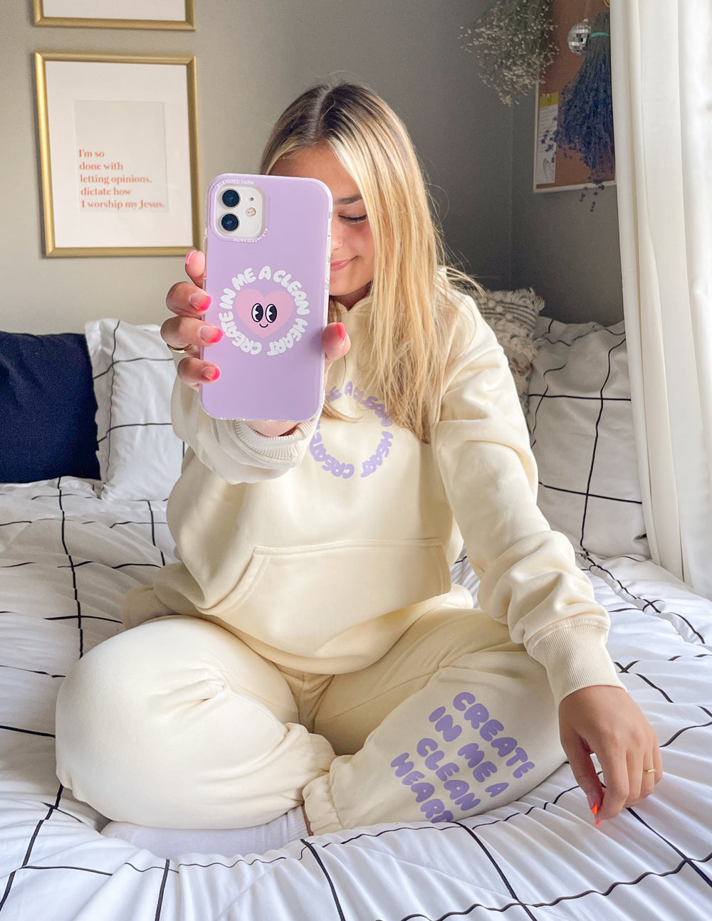 Elevated Faith Create in Me a Clean Heart Phone Case