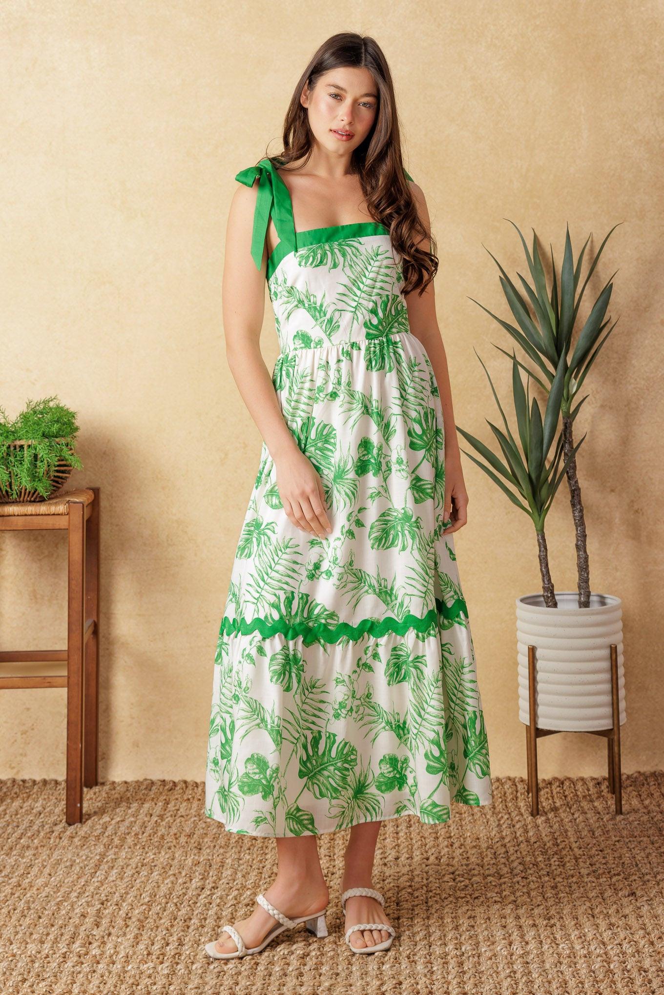 Forever Mine Woven Midi Dress