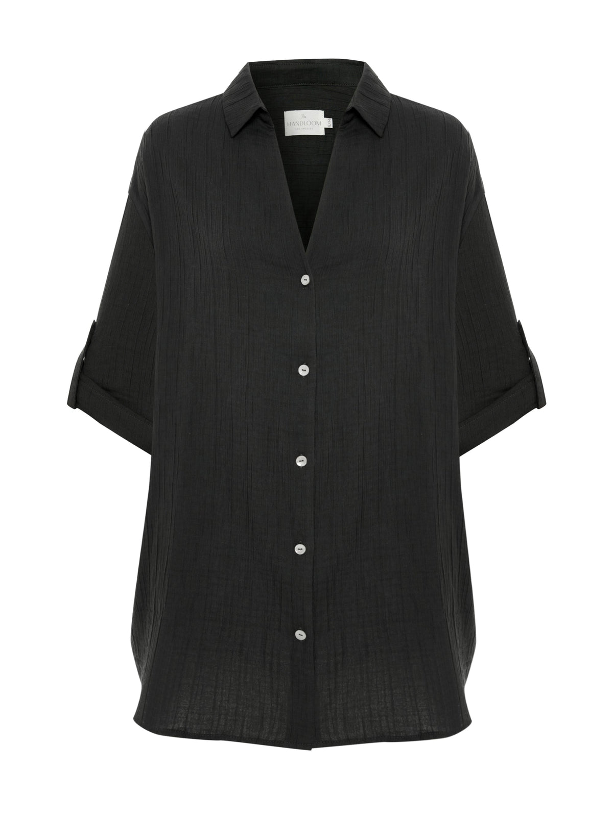 Kaya Oversized Shirt Dress - Charcoal