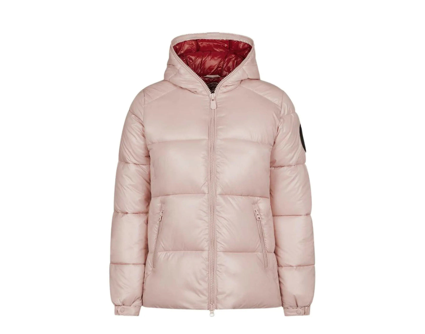 Save The Duck Luck Hooded Puffer Women Jacket Blush Pink