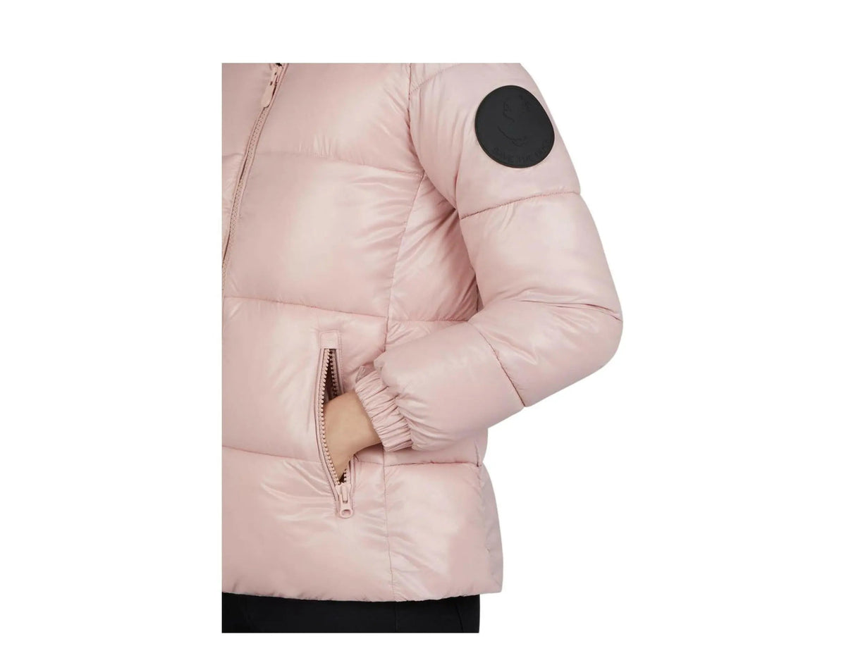 Save The Duck Luck Hooded Puffer Women Jacket Blush Pink
