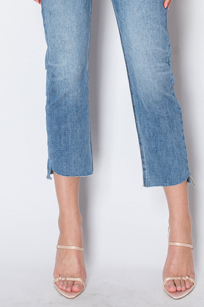 Cecilia Tummy Control High Rise Slim Straight Jeans