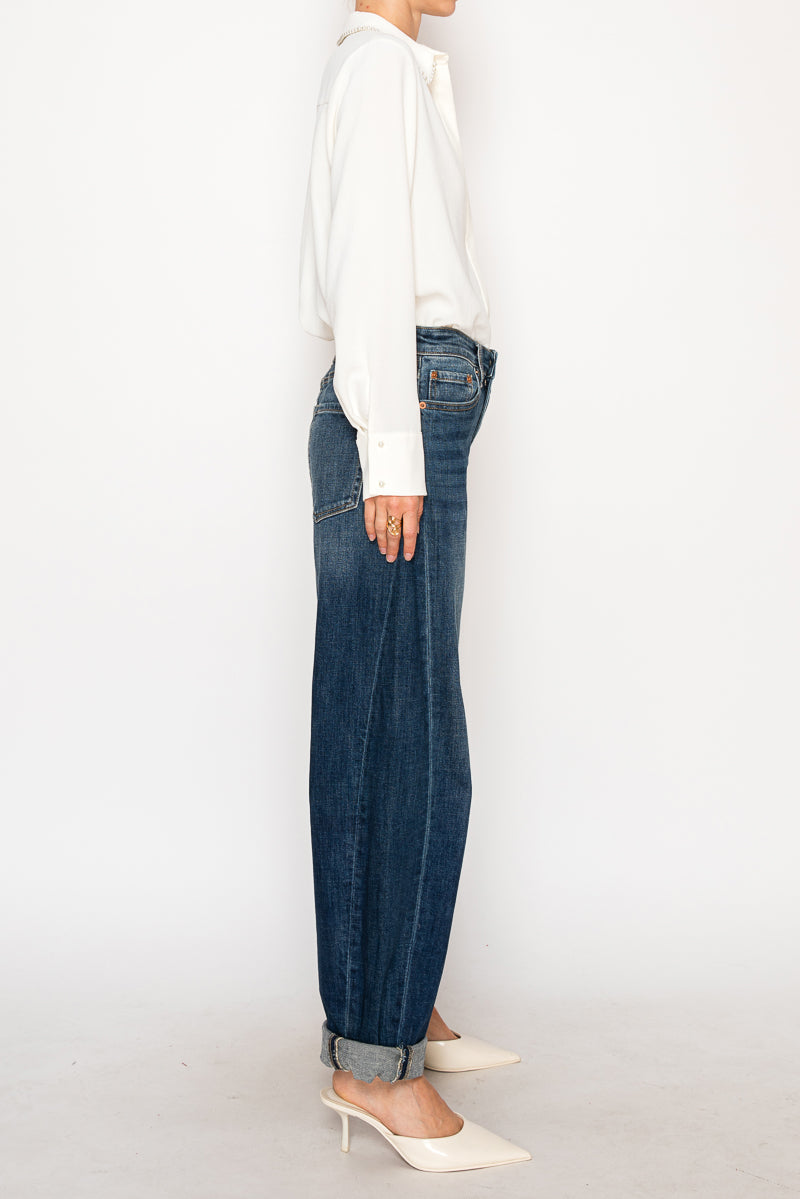 Catalina Relaxed Tapered Dark Wash Barrel Jeans