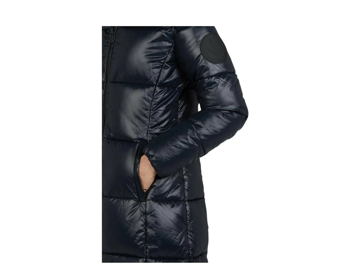 Save The Duck Luck Maxi-Quilted Hooded Women Coat Black