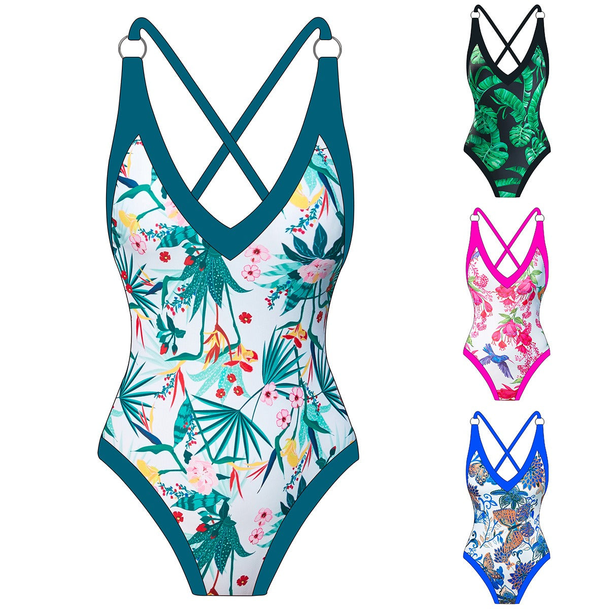 New Retro One Piece Swimsuit Sexy Bikini Swimsuit Ladies Bikini