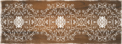 20"x55" Oversized Cushioned Anti-Fatigue Kitchen Runner Mat (Scroll)