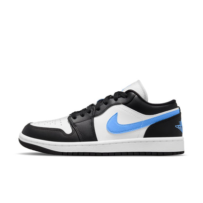 Air Jordan Women's Retro 1 Low 'Black University Blue White' Sneakers