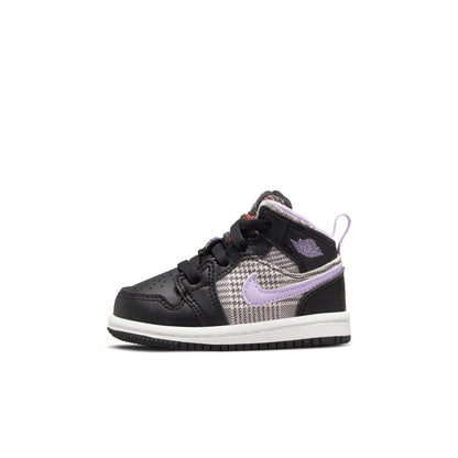 Air Jordan Toddlers Retro 1 Mid 'Houndstooth' Td Sneakers