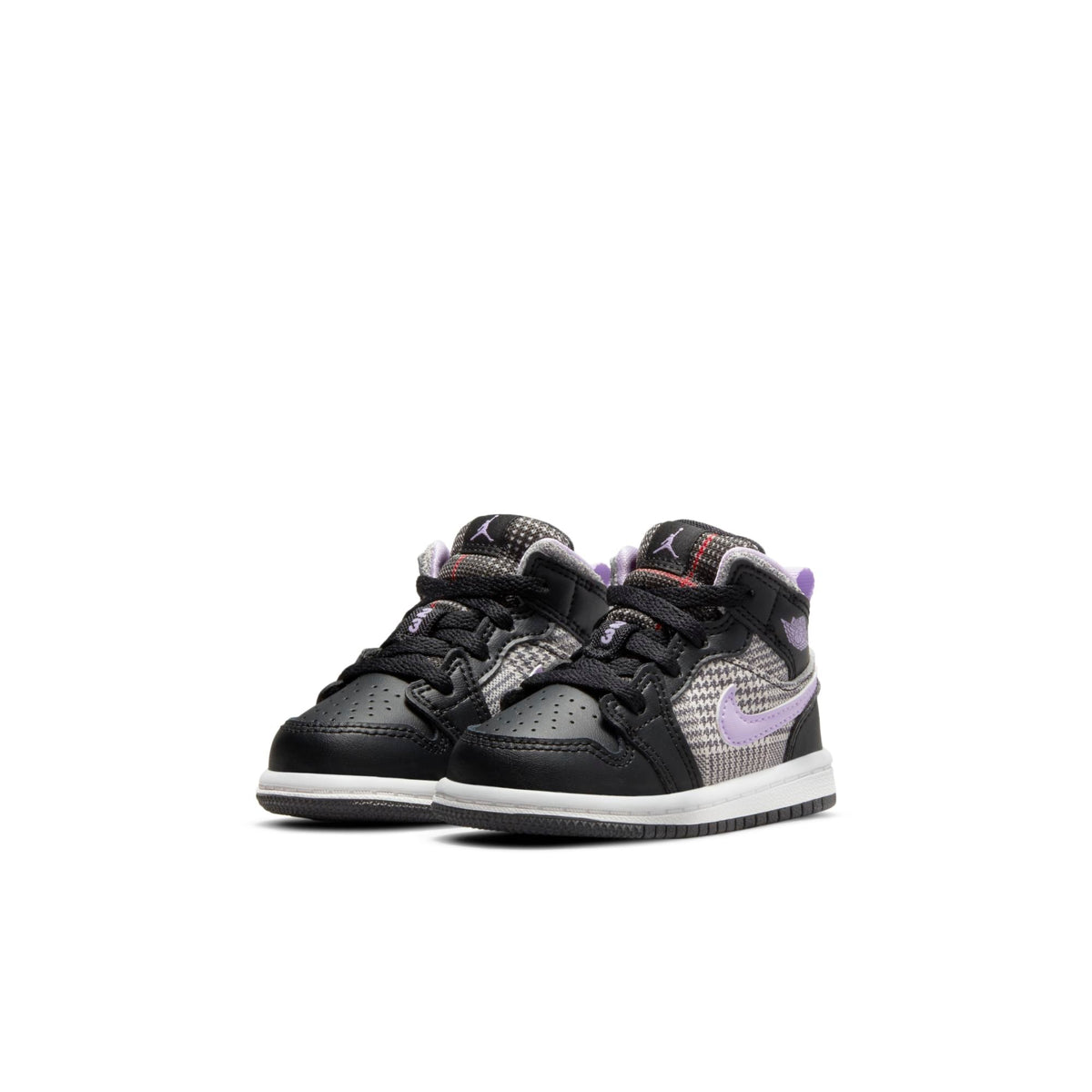 Air Jordan Toddlers Retro 1 Mid 'Houndstooth' Td Sneakers