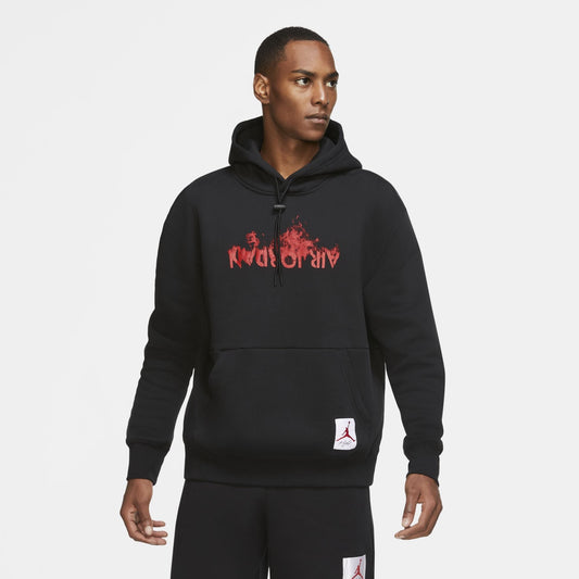 Air Jordan Men's Retro 4 Graphics Fleece Pullover Hoodie Sweaters
