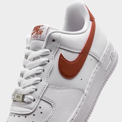 Nike Women's Air Force 1 Low '07 'White Rugged Orange' - DD8959-115