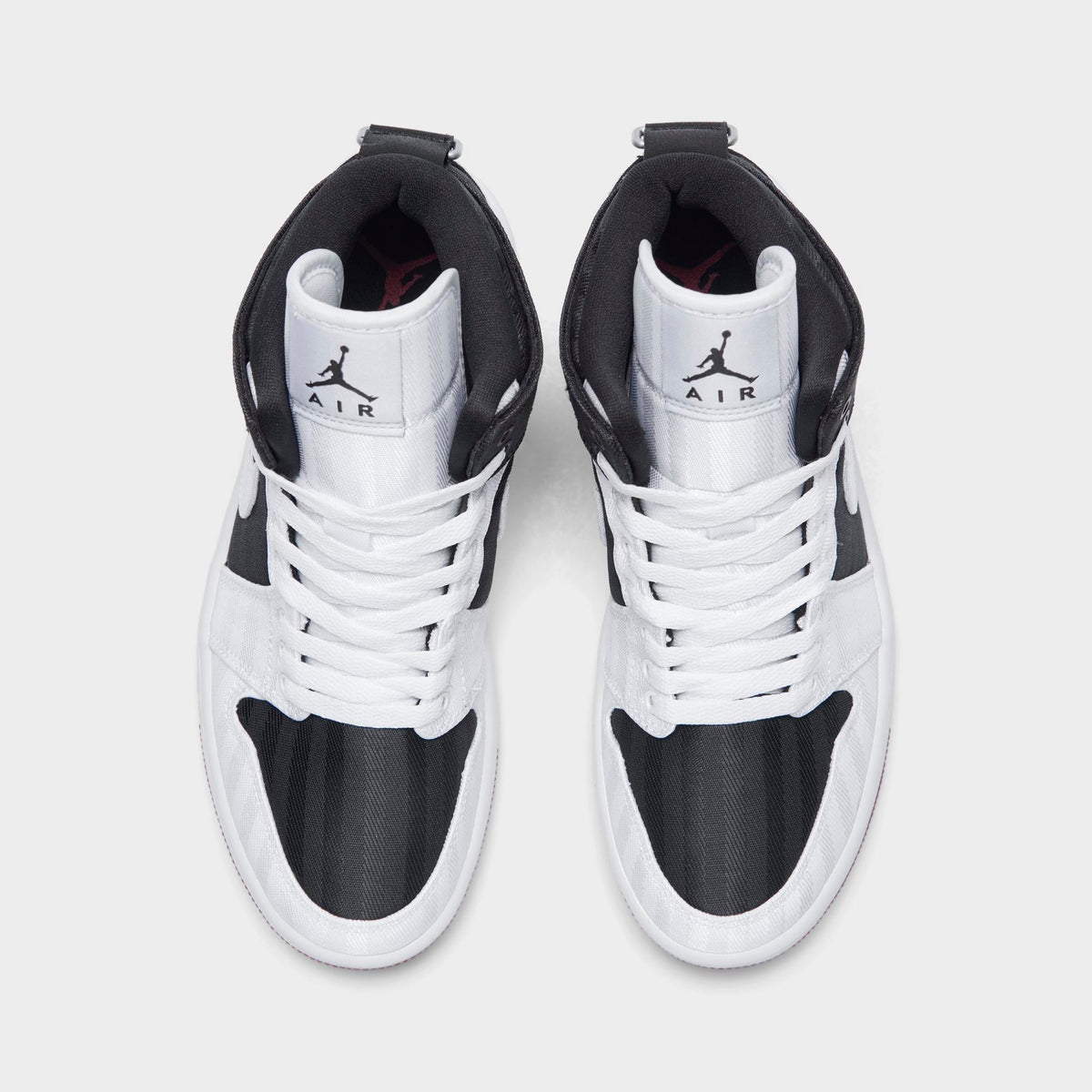 Air Jordan Women's Retro 1 Mid Se Utility 'Canvas White Black Gym Red' Sneakers