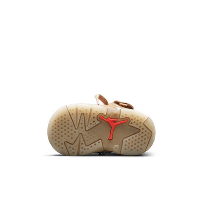 Air Jordan Toddlers Retro 6 'Travis Scott British Khaki' Td Sneakers