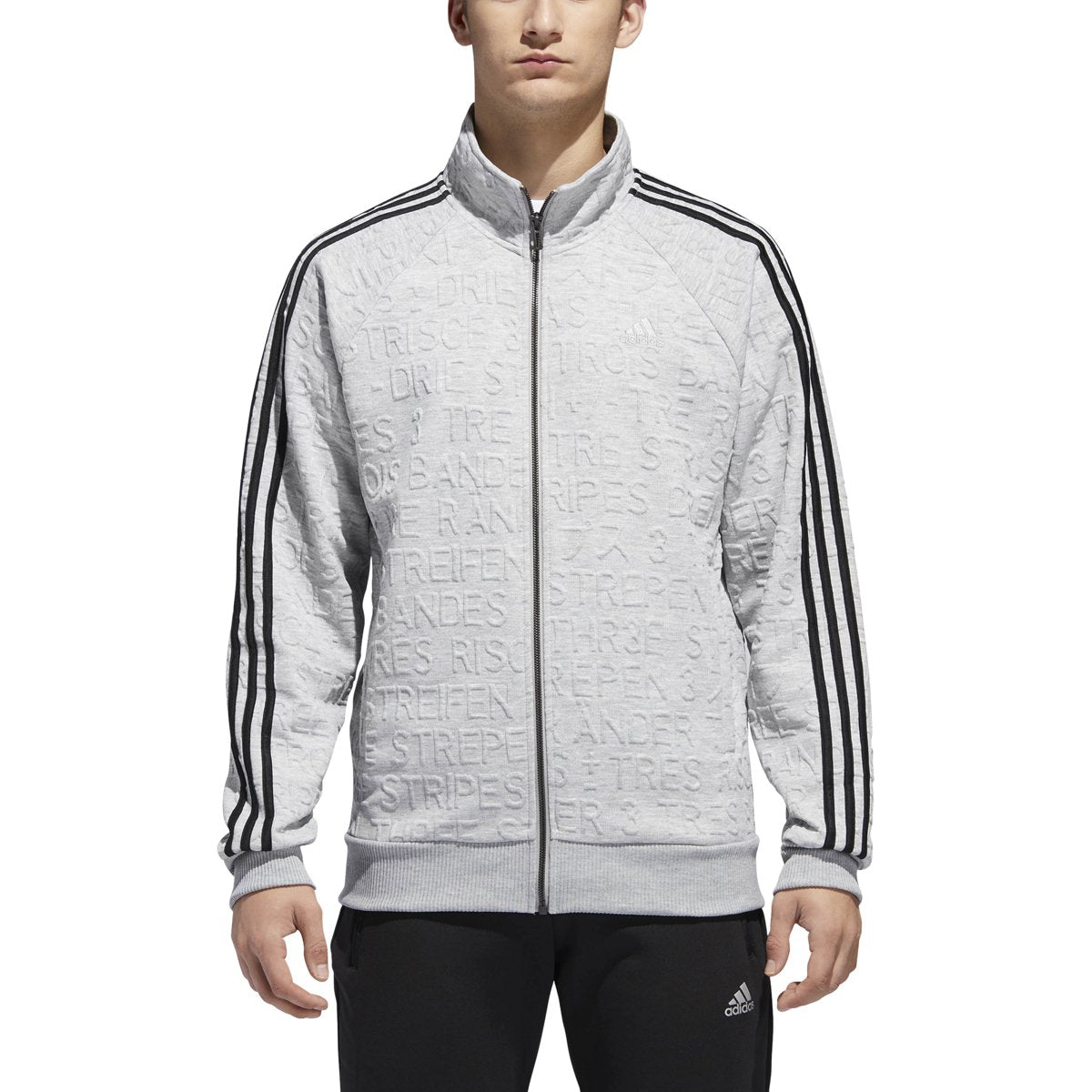 adidas Badge Of Sport 3-Stripe Cotton Fleece Pullover