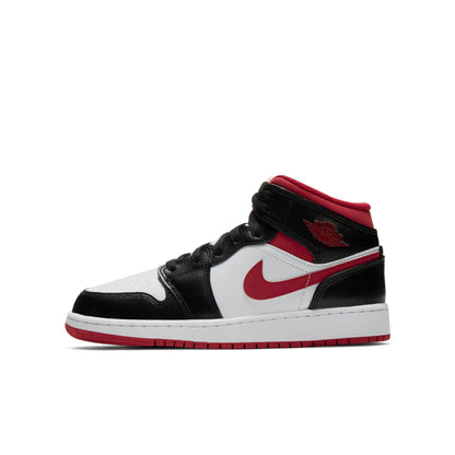 Air Jordan Grade School Retro 1 Mid Gs 'Gym Red Black White' Sneakers
