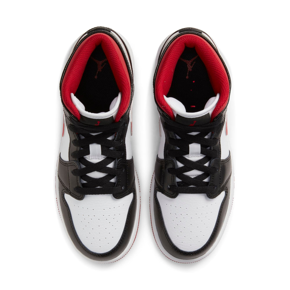 Air Jordan Grade School Retro 1 Mid Gs 'Gym Red Black White' Sneakers