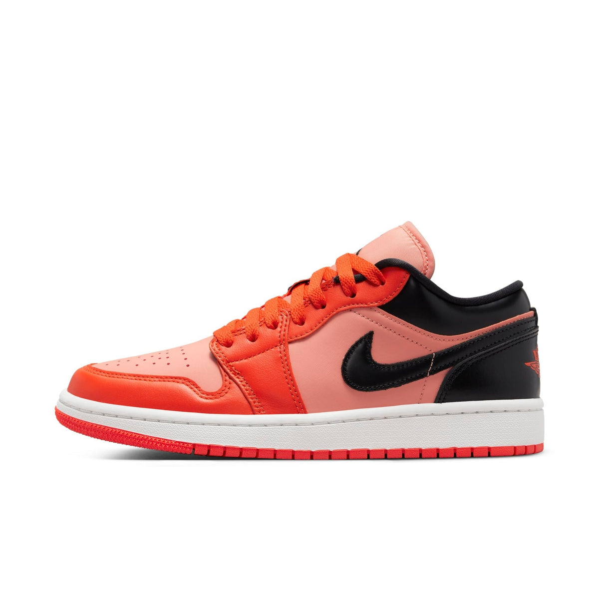 Air Jordan Women's Retro 1 Low W 'Orange Black' Sneakers