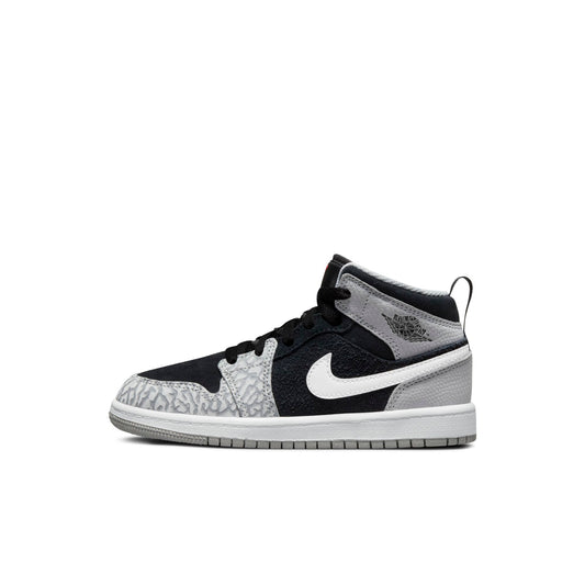 Air Jordan Preschool Retro 1 Mid Se Ps 'Elephant Print'