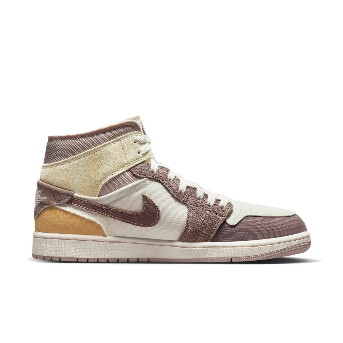 Air Jordan Men's Retro 1 Mid Se Craft 'Taupe Haze' Sneakers