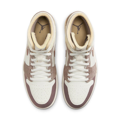 Air Jordan Men's Retro 1 Mid Se Craft 'Taupe Haze' Sneakers
