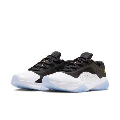 Air Jordan Men's Retro 11 Cmft Low 'Black White Gold' Sneakers