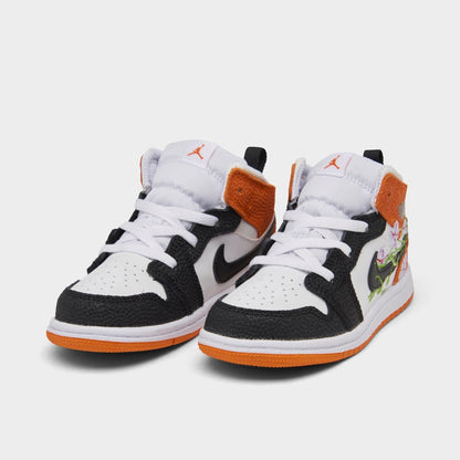 Air Jordan Toddlers Retro 1 Mid Se 'Basketball Blossom' Td Sneakers