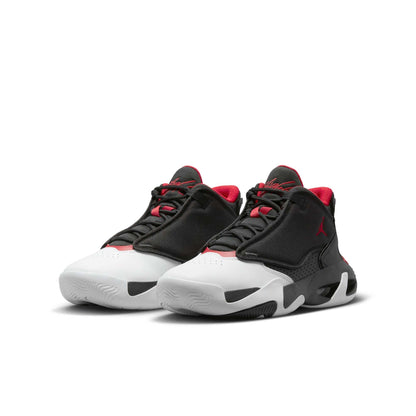 Air Jordan Grade School Max Aura 4 'Black White Gym Red Gs' Sneakers