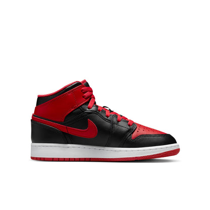Air Jordan Grade School 1 Mid "Alternate Bred" Gs Sneakers