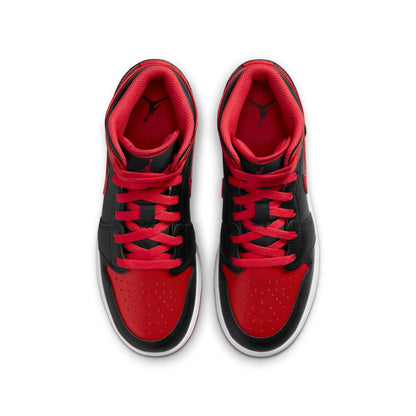 Air Jordan Grade School 1 Mid "Alternate Bred" Gs Sneakers