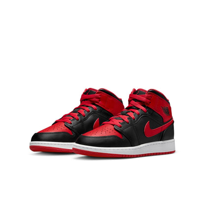 Air Jordan Grade School 1 Mid "Alternate Bred" Gs Sneakers