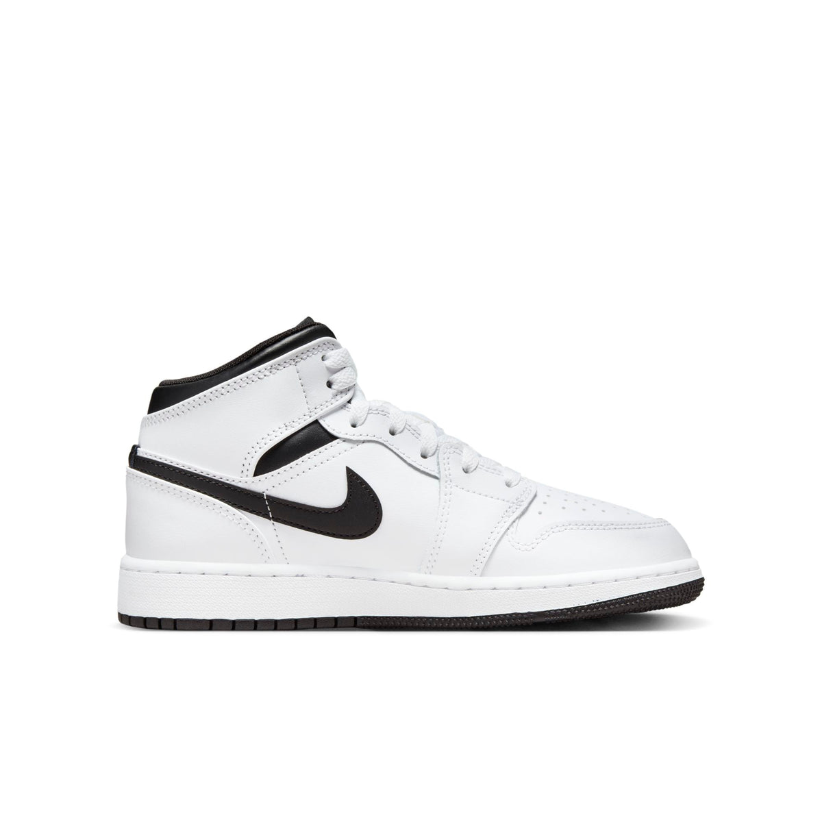 Air Jordan Grade School Retro 1 Mid Reverse Panda Sneakers
