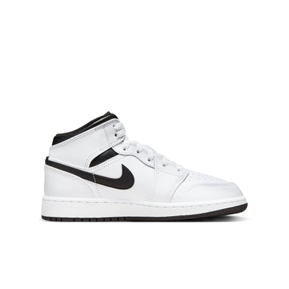 Air Jordan Grade School Retro 1 Mid Reverse Panda Sneakers