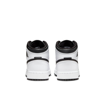 Air Jordan Grade School Retro 1 Mid Reverse Panda Sneakers