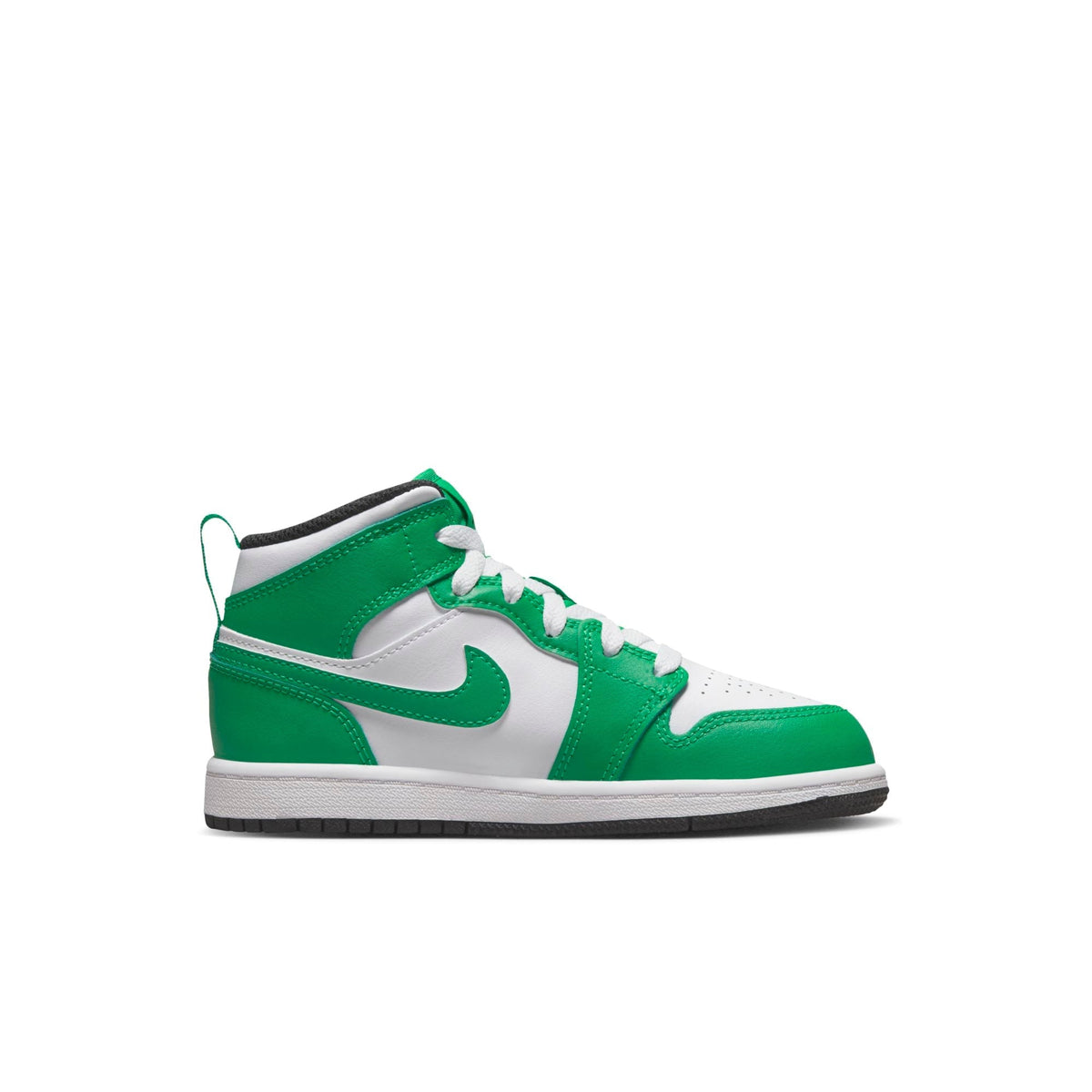 Air Jordan Preschool Retro 1 Mid 'Lucky Green' Ps Sneakers