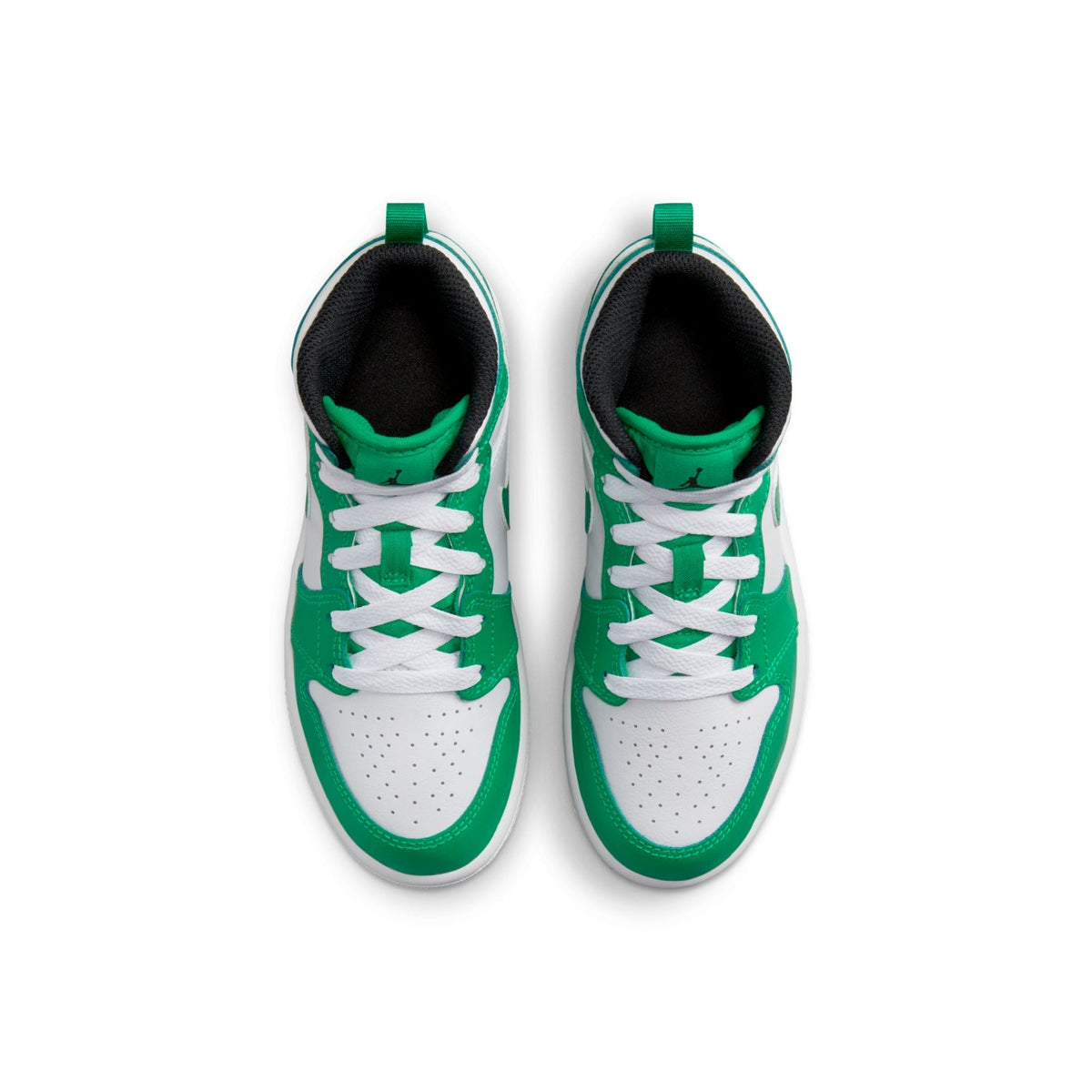 Air Jordan Preschool Retro 1 Mid 'Lucky Green' Ps Sneakers