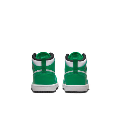 Air Jordan Preschool Retro 1 Mid 'Lucky Green' Ps Sneakers