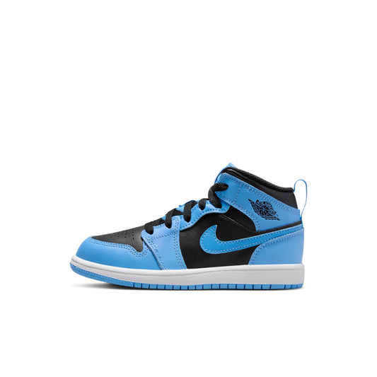 Air Jordan Preschool Retro 1 Mid 'University Blue Black Ps' (Ps)'