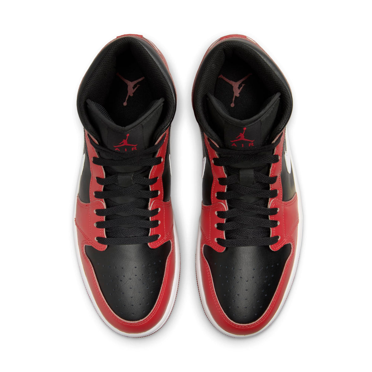 Air Jordan Men's Retro 1 Mid 'Gym Red Black White 2024' Sneakers