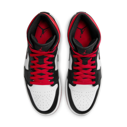 Air Jordan Men's Retro 1 Mid 'Gym Red Black Toe' Sneakers