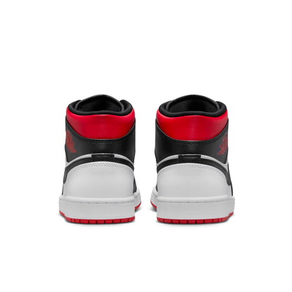 Air Jordan Men's Retro 1 Mid 'Gym Red Black Toe' Sneakers