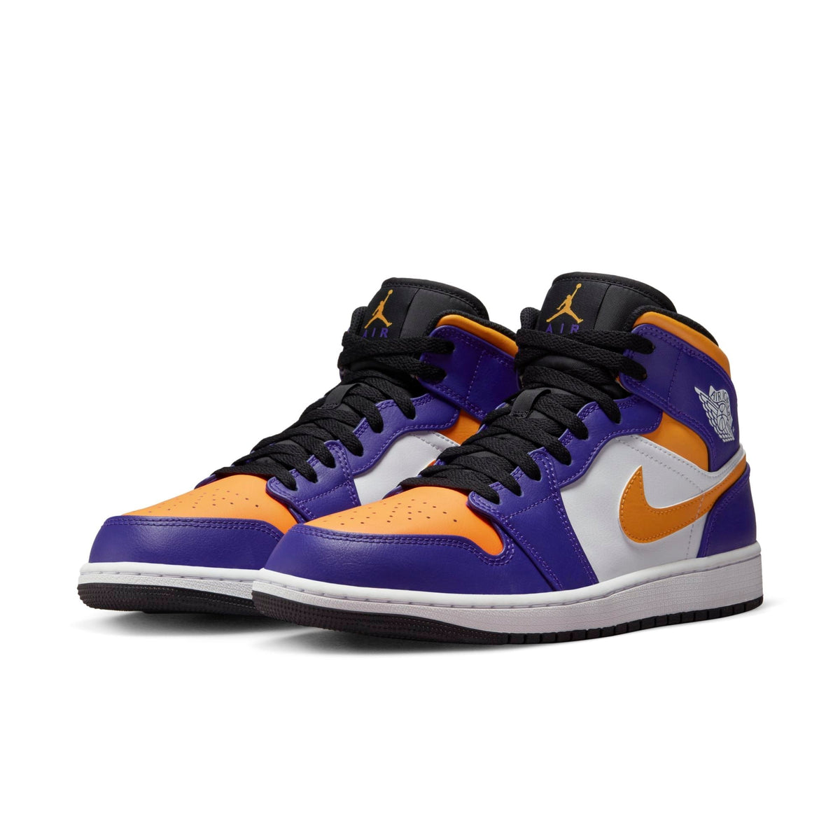 Air Jordan Men's Retro 1 Mid 'Lakers 2022' Sneakers