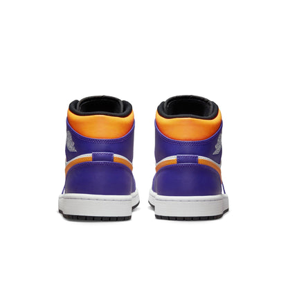 Air Jordan Men's Retro 1 Mid 'Lakers 2022' Sneakers